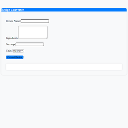 Recipe Converter
