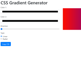 CSS Gradient Generator