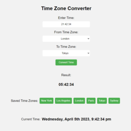 Time Zone Converter