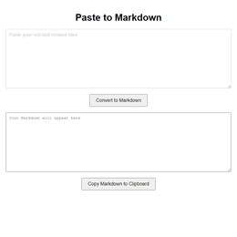 Paste to Markdown